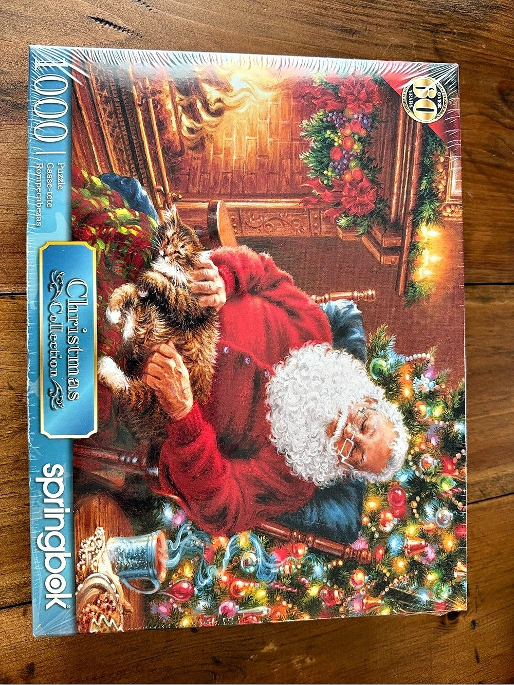 Springbok Santa's Cat Nap 1000 Piece Christmas Puzzle